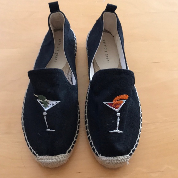 Patricia Green Canvas Martini Shoes - Picture 2 of 9